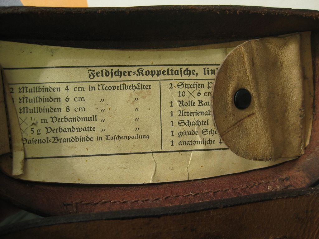 Hitlerjugend (HJ) Koppeltache Sanitätstasche Wehrmacht Ausrüstung
