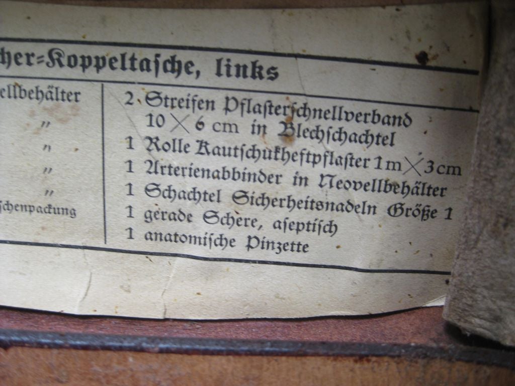 Hitlerjugend (HJ) Koppeltache Sanitätstasche Wehrmacht Ausrüstung