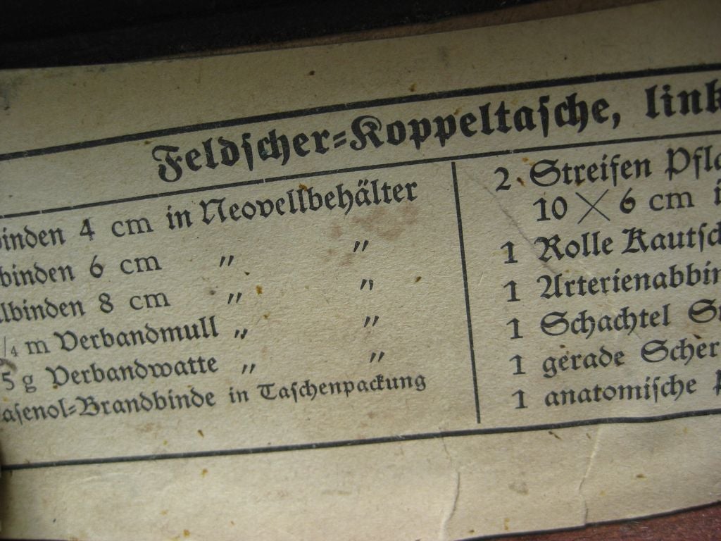 Hitlerjugend (HJ) Koppeltache Sanitätstasche Wehrmacht Ausrüstung