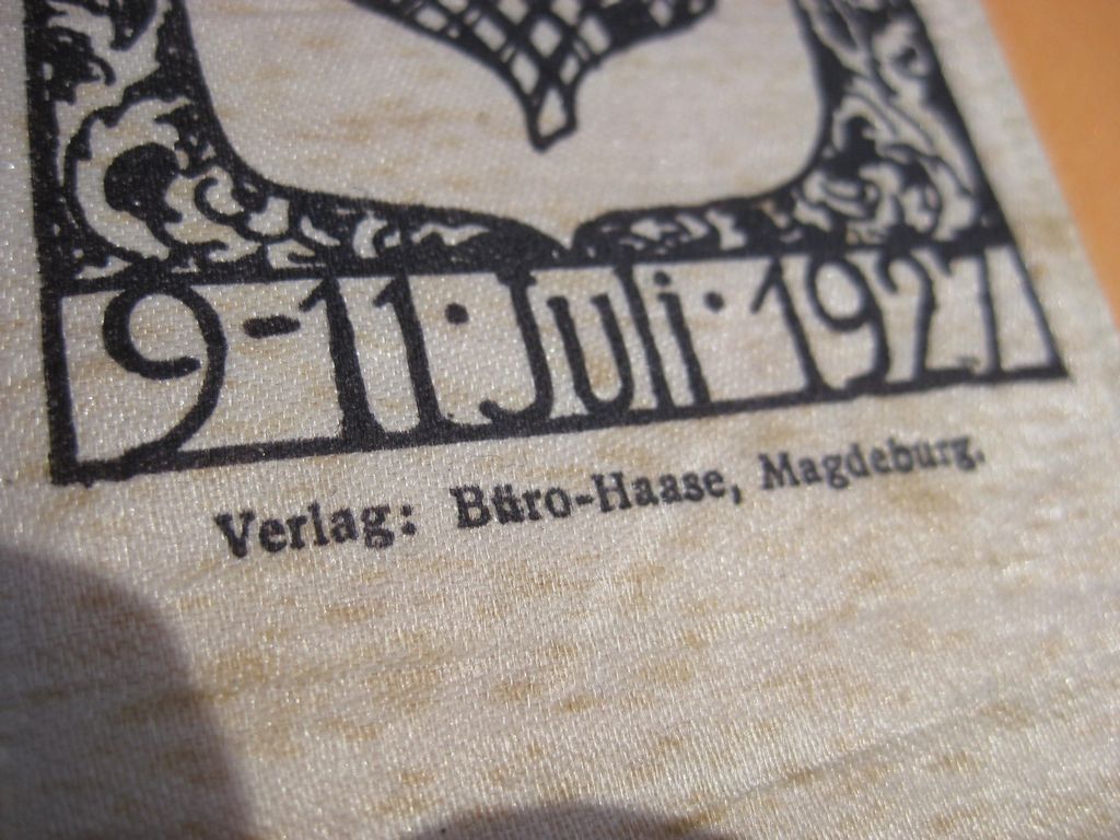 Original Vivatband Bad Salzelmen 1927 Salzstadt Schönebeck / Elbe / Magdeburg