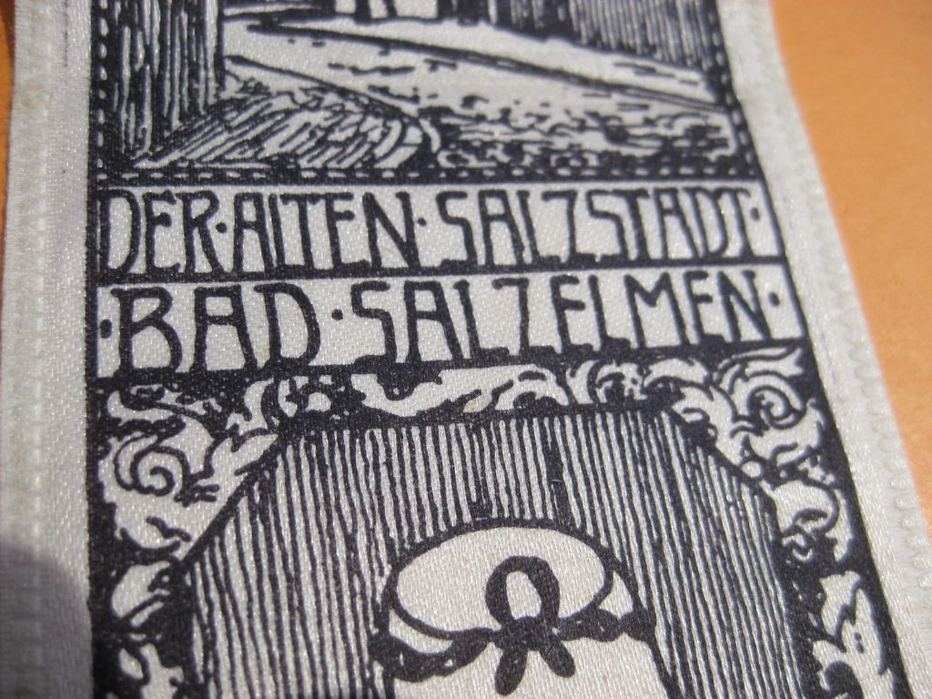 Original Vivatband Bad Salzelmen 1927 Salzstadt Schönebeck / Elbe / Magdeburg