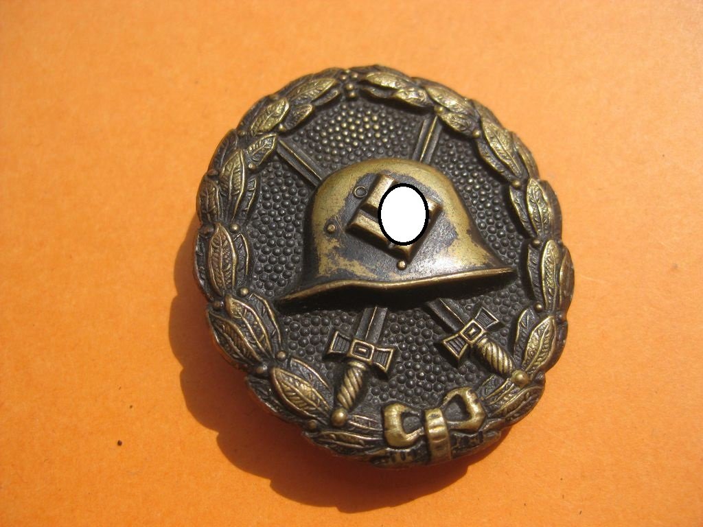 Verwundetenabzeichen in Schwarz 1. Modell sog. Legion Condor 1939 Orden 3.Reich Wehrmacht