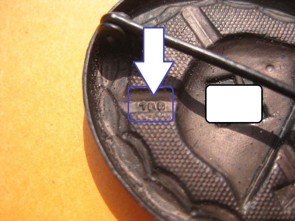 Verwundetenabzeichen 1939 in Schwarz Hersteller: &quot;100&quot; Rudolf Wächtler &amp; Lange Mittweida / Sachsen Orden 3.Reich Wehrmacht