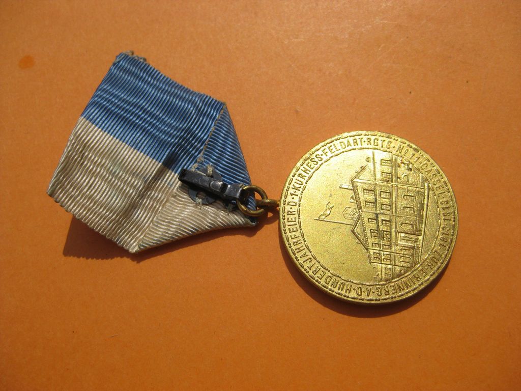 Erinnerungsmedaille Kurhessen Hessen Regimentsmedaille Cassel 1913
