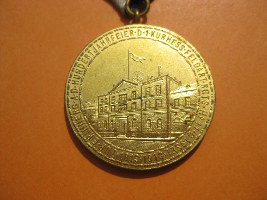 Erinnerungsmedaille Kurhessen Hessen Regimentsmedaille Cassel 1913