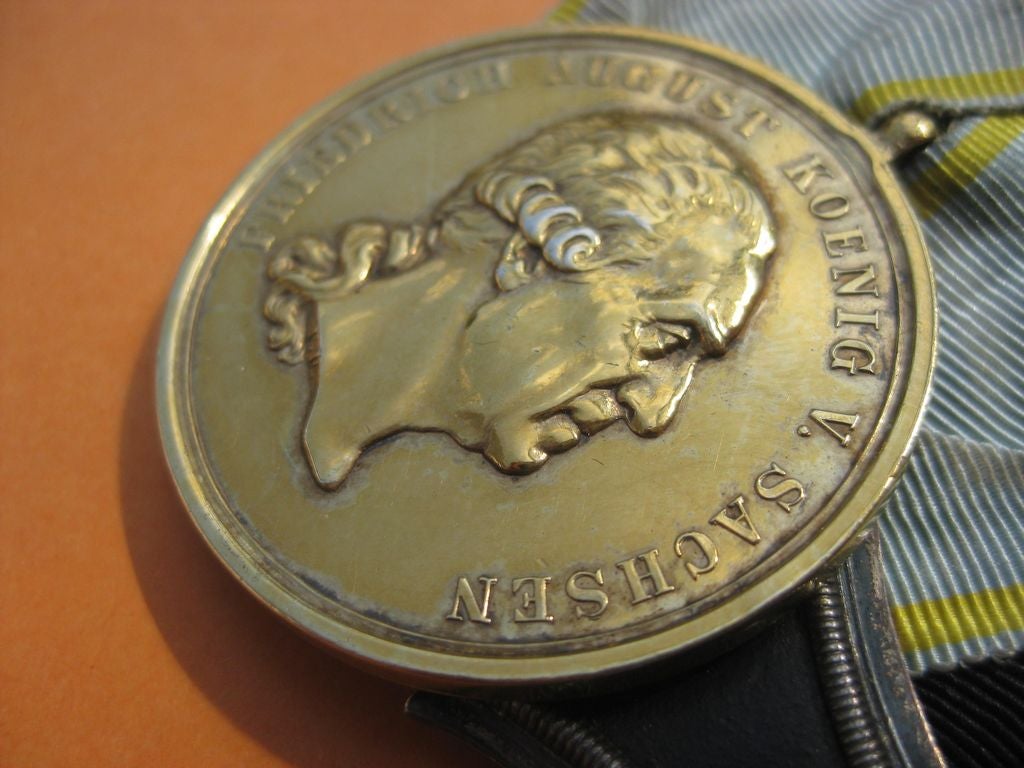 3er Ordensspange Eisernes Kreuz 1914 (EK2/14)  goldene Militär St. Heinrichs Orden Medaille Sachsen Kaiserreich Königreich 1.Weltkrieg