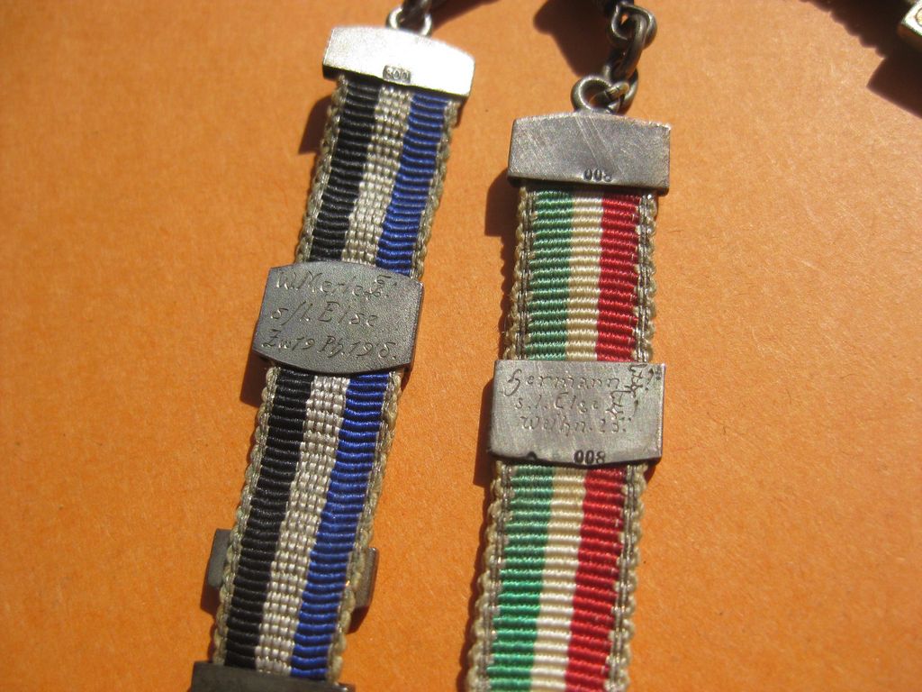 Studentika Patriotika Bierzipfel 800er echt Silber Studentenverbindung