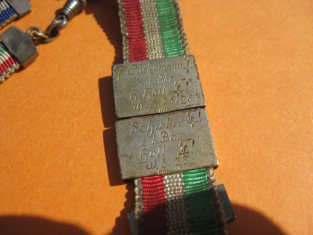 Studentika Patriotika Bierzipfel 800er echt Silber Studentenverbindung