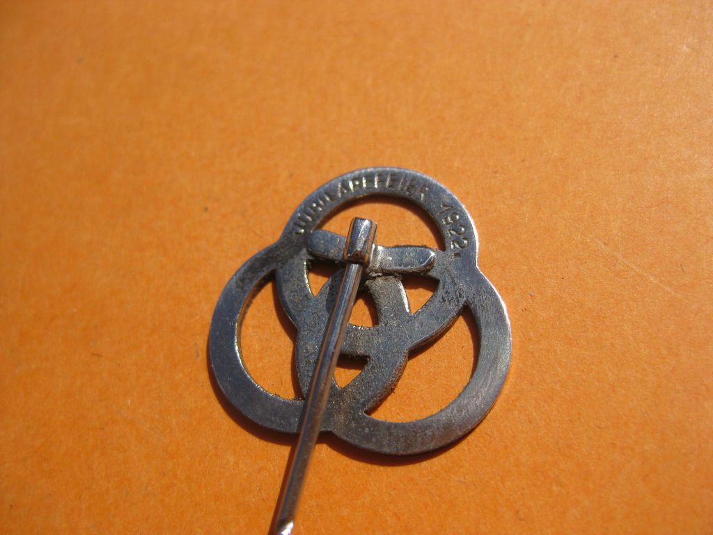 Seltenes Mitgliedsabzeichen Mitgliedsnadel von 1922 (!!) Alfred KRUPP AG ESSEN Jubiläumsabzeichen im Verleihungsetui