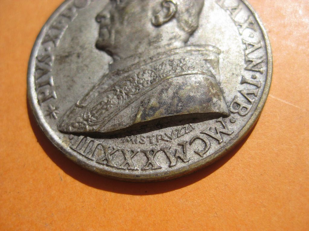 Medaille Papst Pius XI Mistruzzi Unbekannte Erinnerungsmedaille Vatikan Pilgerabzeichen ????