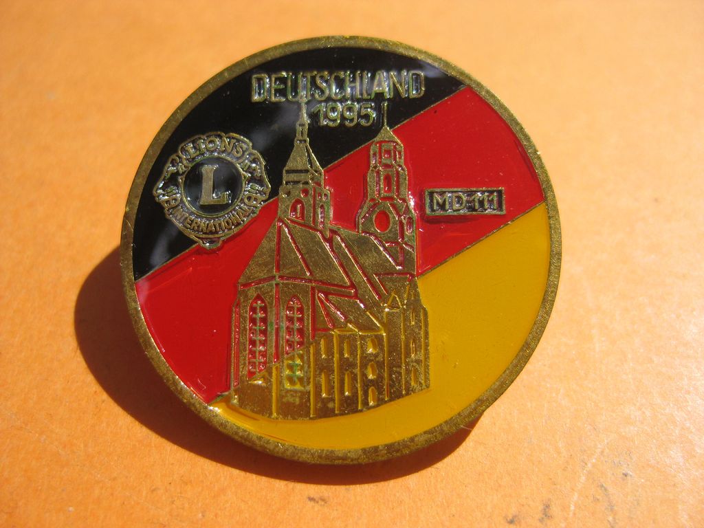 Abzeichen Stuttgart Stiftskirche Pin Anstecker Deutschland 1995 LIONS CLUB international