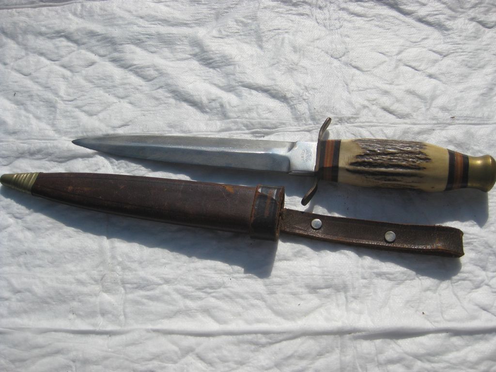 Blankwaffen Herbertz Solingen Hirschhorngriff Dolch Haumesser Kampfmesser Nahkampfdolch Degen Kampfmesser Wurfmesser Jagdmesser Sammelmesser Sammlermesser Sammlerstück Bowie unbekannt
