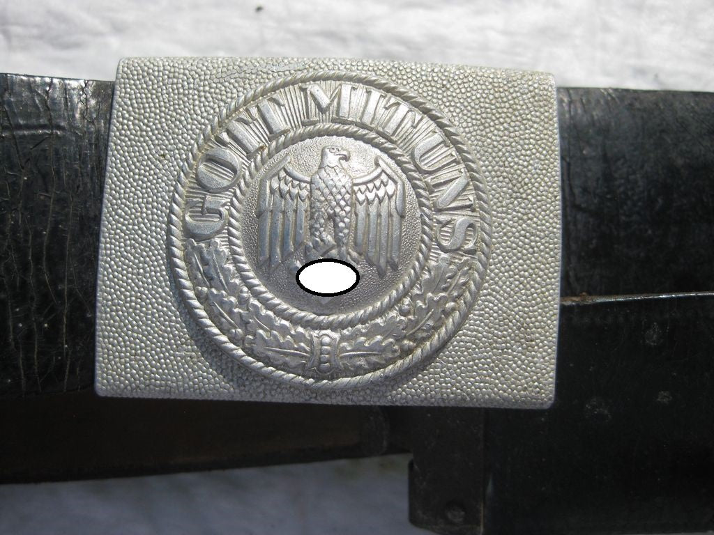 Koppelschloss für Mannschaften -Heer- Wehrmacht GOTT MIT UNS Aluminium