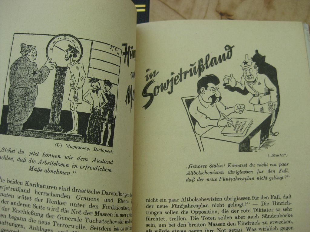 Buch Stalin im Blitzlicht der Presse und Karikatur DRESDEN 1941 Russland