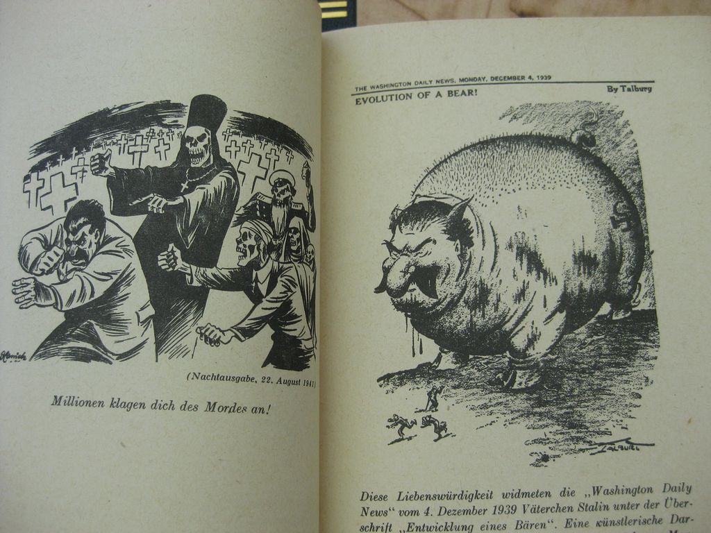 Buch Stalin im Blitzlicht der Presse und Karikatur DRESDEN 1941 Russland
