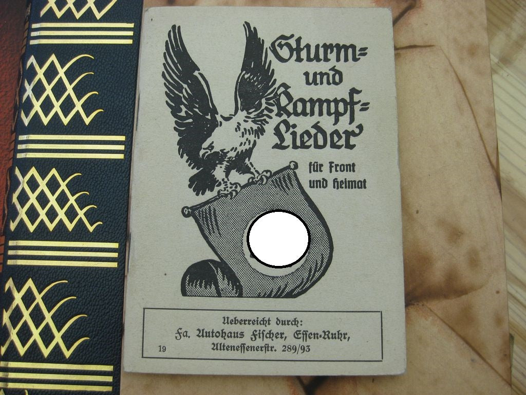 Buch Sturm und Kampflieder für Front und Heimat Liederheft Liederbuch 1940 ESSEN - RUHR