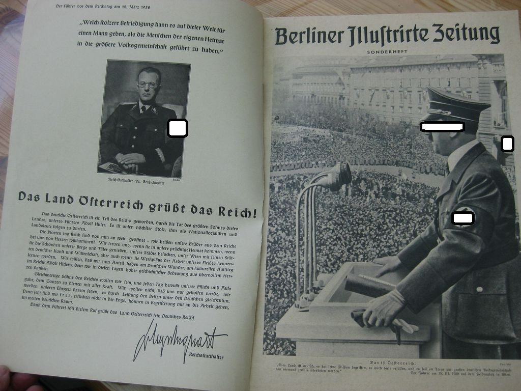 Buch Heft Sonderheft Berliner Illustrierte Zeitung ÖSTERREICH Orden Uniform 3.Reich Wehrmacht