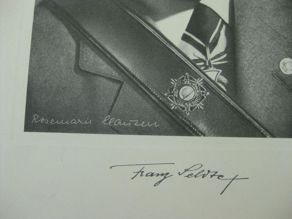 Foto Druck Franz Seldte in Uniform Stahlhelmbund Bund der Frontsoldaten Wehrsportkreuz  Hausorden von Hohenzollern Komturkreuz 3.Reich Partei