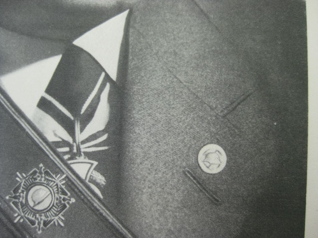 Foto Druck Franz Seldte in Uniform Stahlhelmbund Bund der Frontsoldaten Wehrsportkreuz  Hausorden von Hohenzollern Komturkreuz 3.Reich Partei