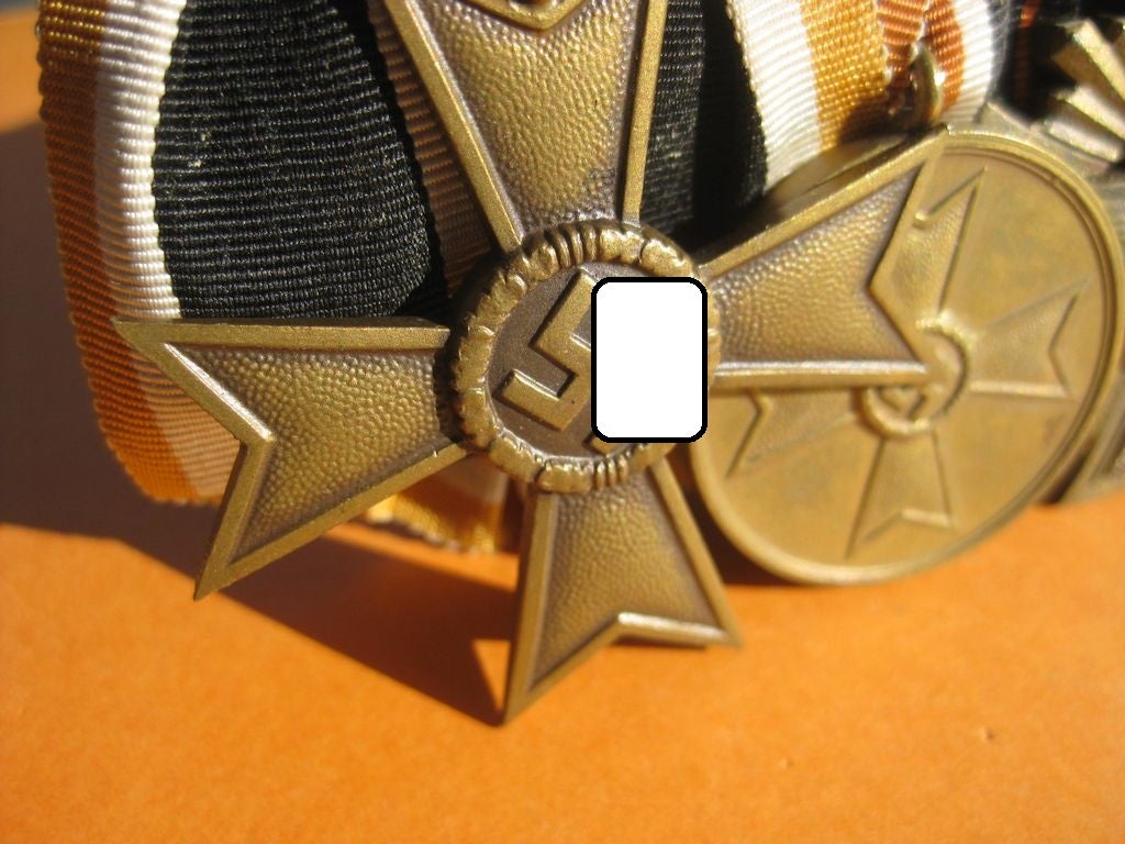 4er Ordensspange Kriegsverdienstkreuz Orden Wehrmacht Reichsarbeitsdienst Partei NSDAP 3.Reich Dienstauszeichnung