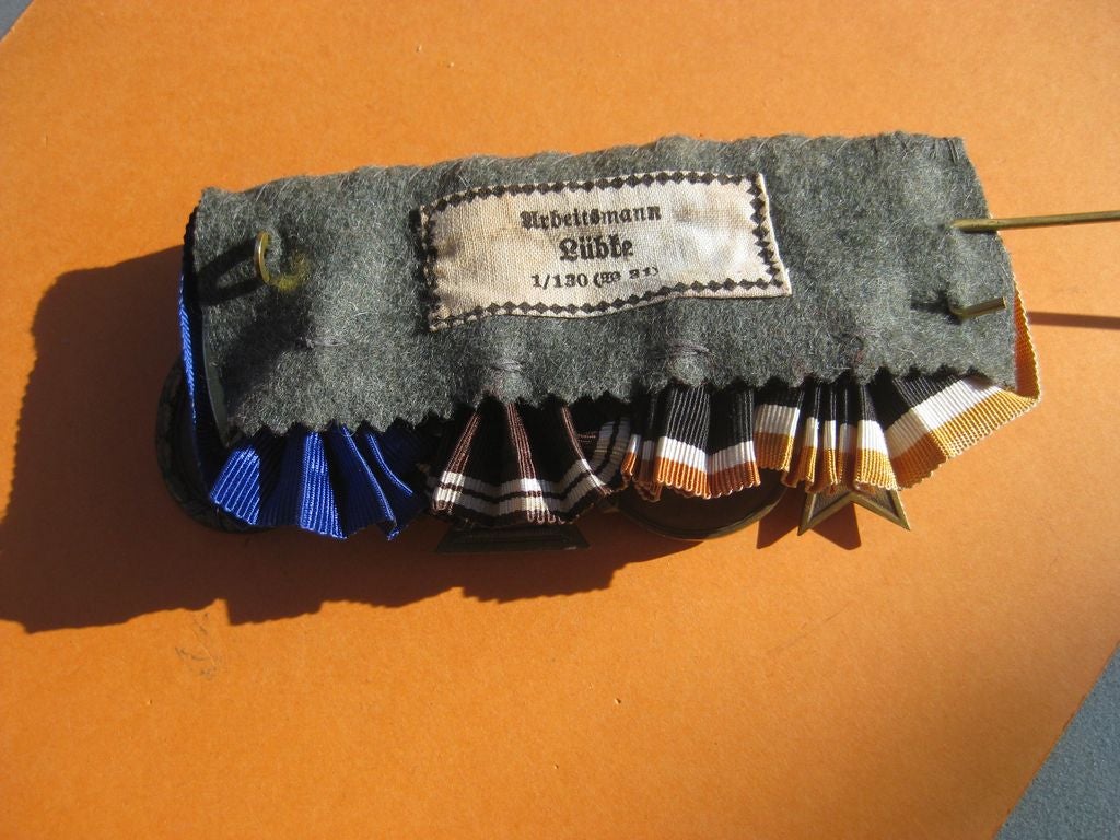 4er Ordensspange Kriegsverdienstkreuz Orden Wehrmacht Reichsarbeitsdienst Partei NSDAP 3.Reich Dienstauszeichnung