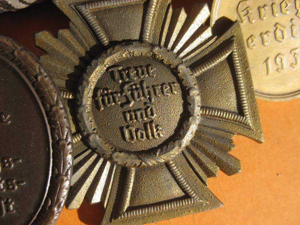 4er Ordensspange Kriegsverdienstkreuz Orden Wehrmacht Reichsarbeitsdienst Partei NSDAP 3.Reich Dienstauszeichnung