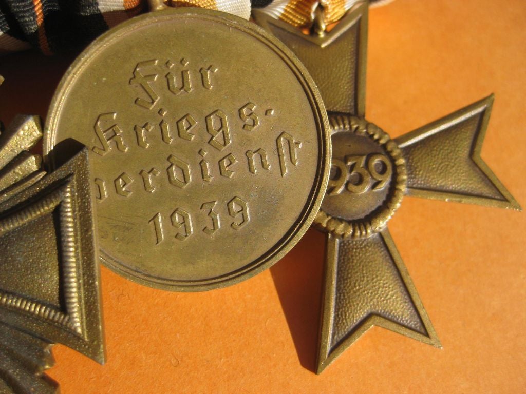 4er Ordensspange Kriegsverdienstkreuz Orden Wehrmacht Reichsarbeitsdienst Partei NSDAP 3.Reich Dienstauszeichnung