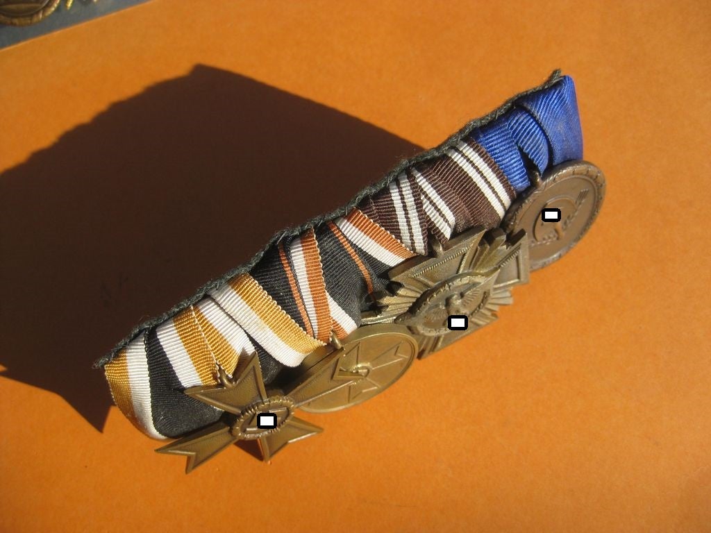 4er Ordensspange Kriegsverdienstkreuz Orden Wehrmacht Reichsarbeitsdienst Partei NSDAP 3.Reich Dienstauszeichnung