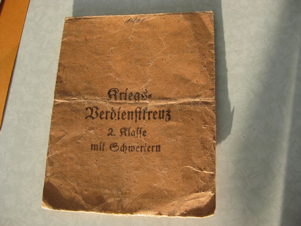 Kriegsverdienstkreuz 2.Klasse mit Schwertern KVK2/39 Hersteller: Emil Herrmann &amp; Co. Gablonz / Neiße Orden Wehrmacht 1939