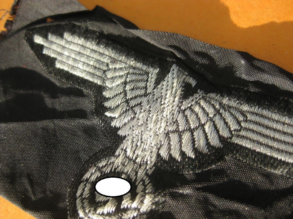 SS - Ärmeladler BEVO für Führer / Offiziere ungetragene Effekten der Schutzstaffel 1000% alt und ORIGINAL Waffen-SS Martin Harnack