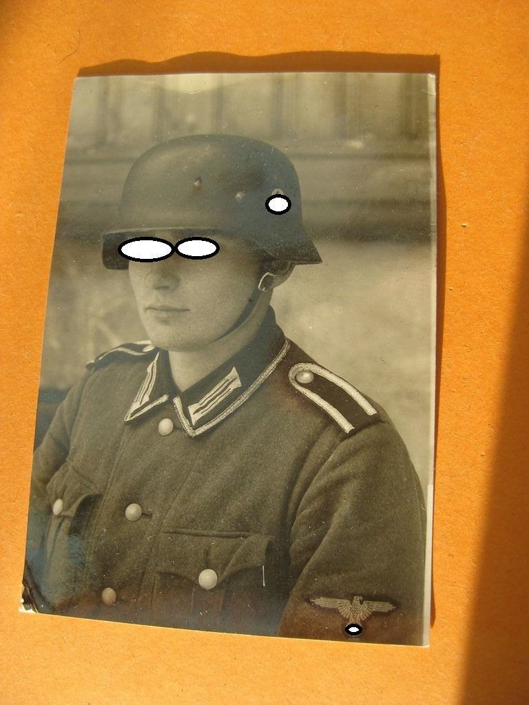 SS - Ärmeladler BEVO für Mannschaften entnazifiziert Effekten der Schutzstaffel 1000% alt und ORIGINAL Waffen-SS Martin Harnack