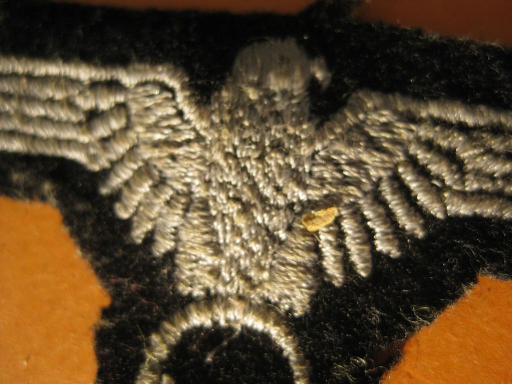 SS - Ärmeladler BEVO für Mannschaften entnazifiziert Effekten der Schutzstaffel 1000% alt und ORIGINAL Waffen-SS Martin Harnack