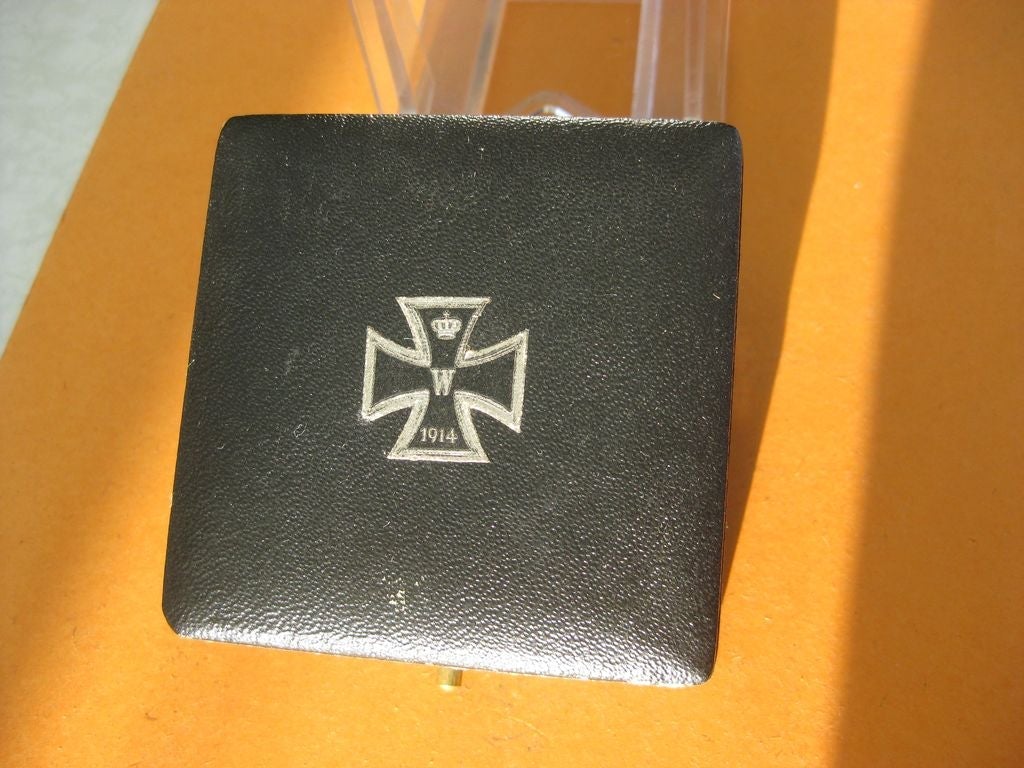 Eisernes Kreuz 1.Klasse von 1914 (EK1/14) im Verleihungsetui unbekannter Hersteller Orden Kaiserreich Deutschland