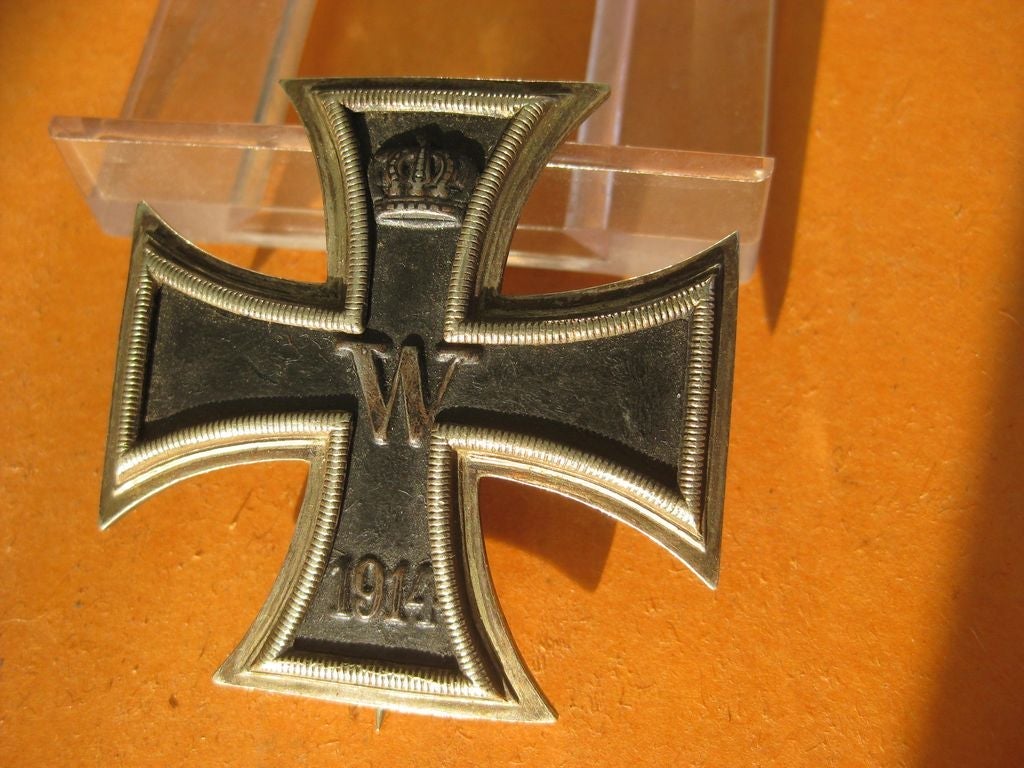 Eisernes Kreuz 1.Klasse von 1914 (EK1/14) im Verleihungsetui unbekannter Hersteller Orden Kaiserreich Deutschland