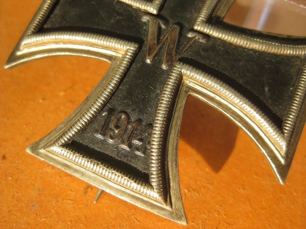 Eisernes Kreuz 1.Klasse von 1914 (EK1/14) im Verleihungsetui unbekannter Hersteller Orden Kaiserreich Deutschland