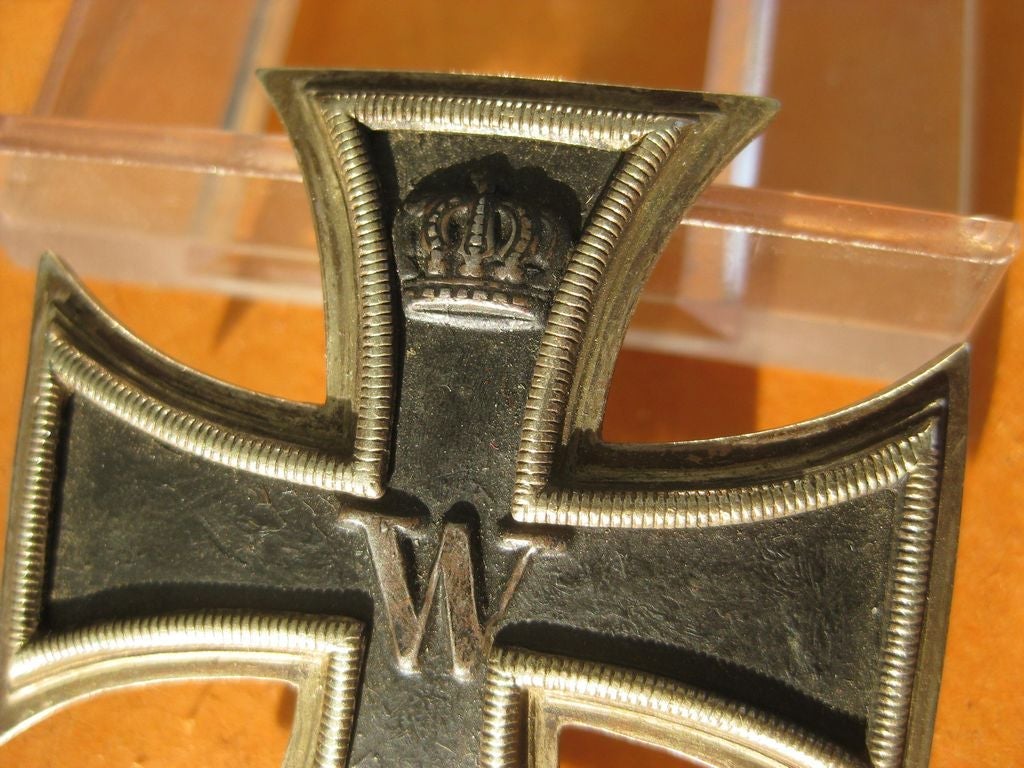 Eisernes Kreuz 1.Klasse von 1914 (EK1/14) im Verleihungsetui unbekannter Hersteller Orden Kaiserreich Deutschland