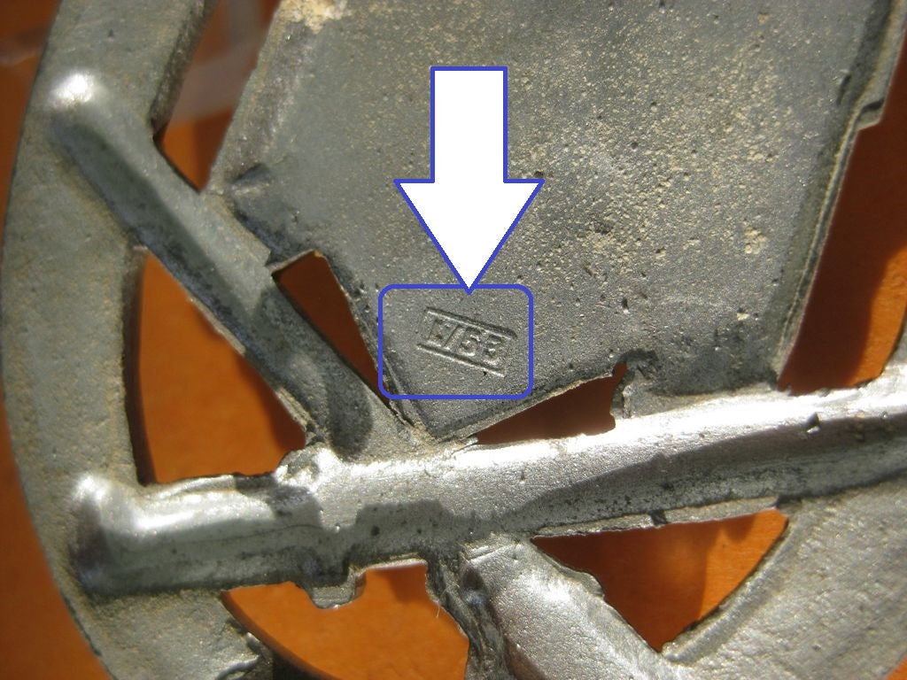 Allgemeines Sturmabzeichen (ASA) -Extrem seltene VARIANTE- 100% Original vom Hersteller:  L/53 Hymmen & Co. Lüdenscheid Orden Wehrmacht HALBHOHL