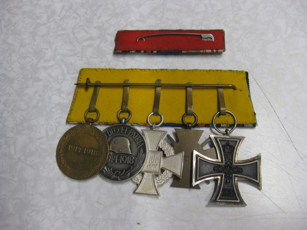 5er Ordensspange Eisernes Kreuz 1914 mit Feldspange Orden 1.Weltkrieg Preußen