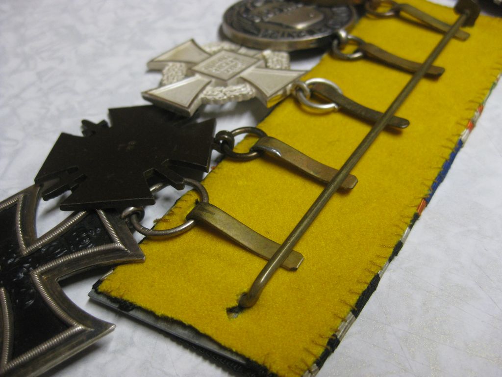 5er Ordensspange Eisernes Kreuz 1914 mit Feldspange Orden 1.Weltkrieg Preußen