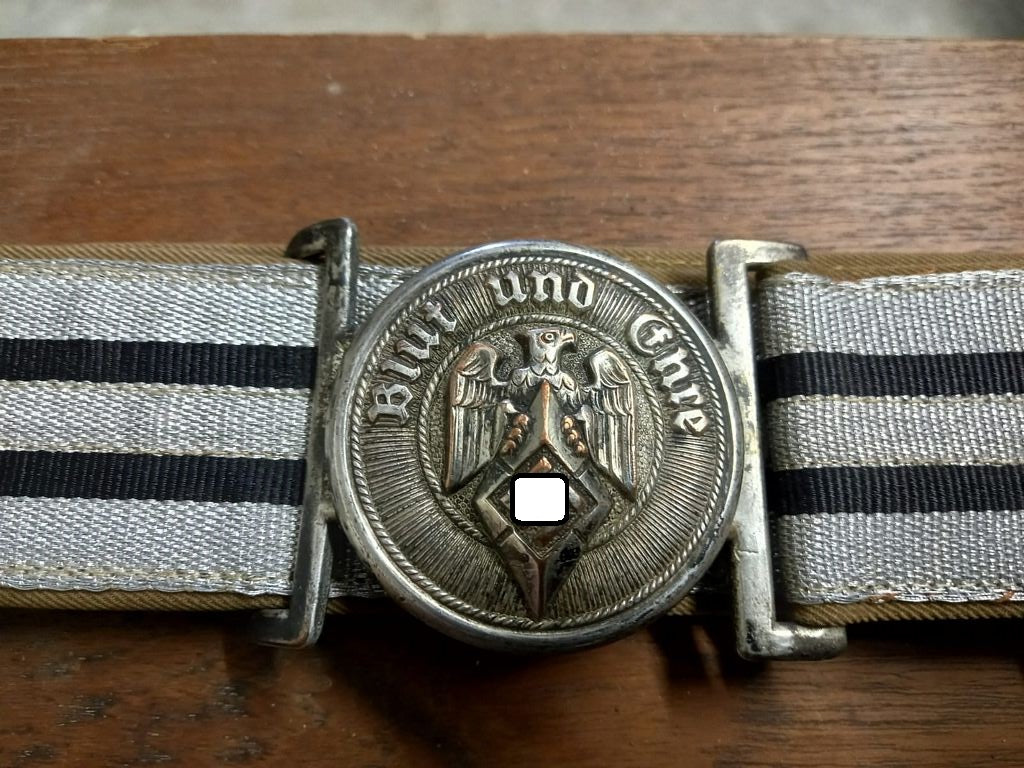 100% alt und ORIGINAL!!! 3.Reich Paradefeldbinde für Offiziere / Führer der Hitlerjugend (HJ) Feldbinde Parade Ausgehuniform