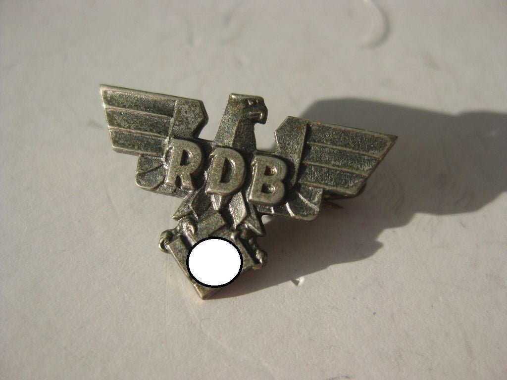 Mitgliedsabzeichen Mitgliedsnadel Adler mit Hakenkreuz REICHSBUND DER DEUTSCHEN BEAMTEN (RDB) Mint Condition