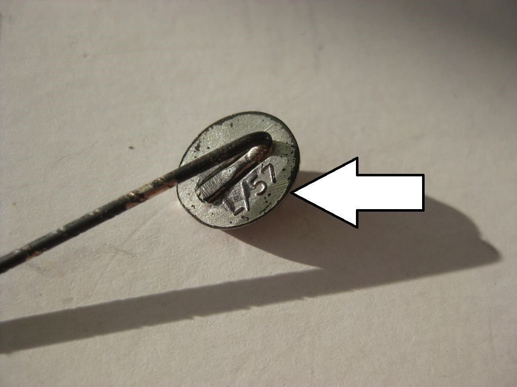 Verwundetenabzeichen 1939 in Silber -Miniatur- Hersteller: &quot;L/57&quot; Boerger &amp; Co. / Berlin Orden 3.Reich Wehrmacht