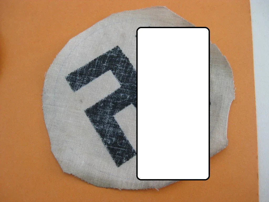 100% alt und ORIGINAL Hakenkreuzauflage für die verschiedenen NSDAP Armbinde Partei SS etc etc