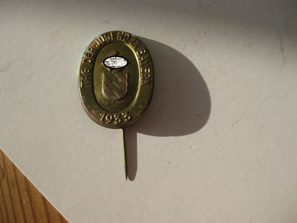 Veranstaltungsabzeichen Hitlerjugend (HJ) Abzeichen Gautag Bayern 1933