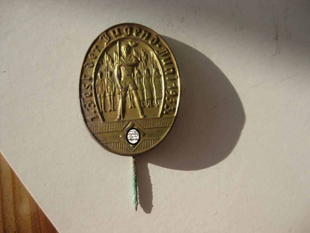 Veranstaltungsabzeichen Treffabzeichen Hitlerjugend (HJ) Abzeichen 1933