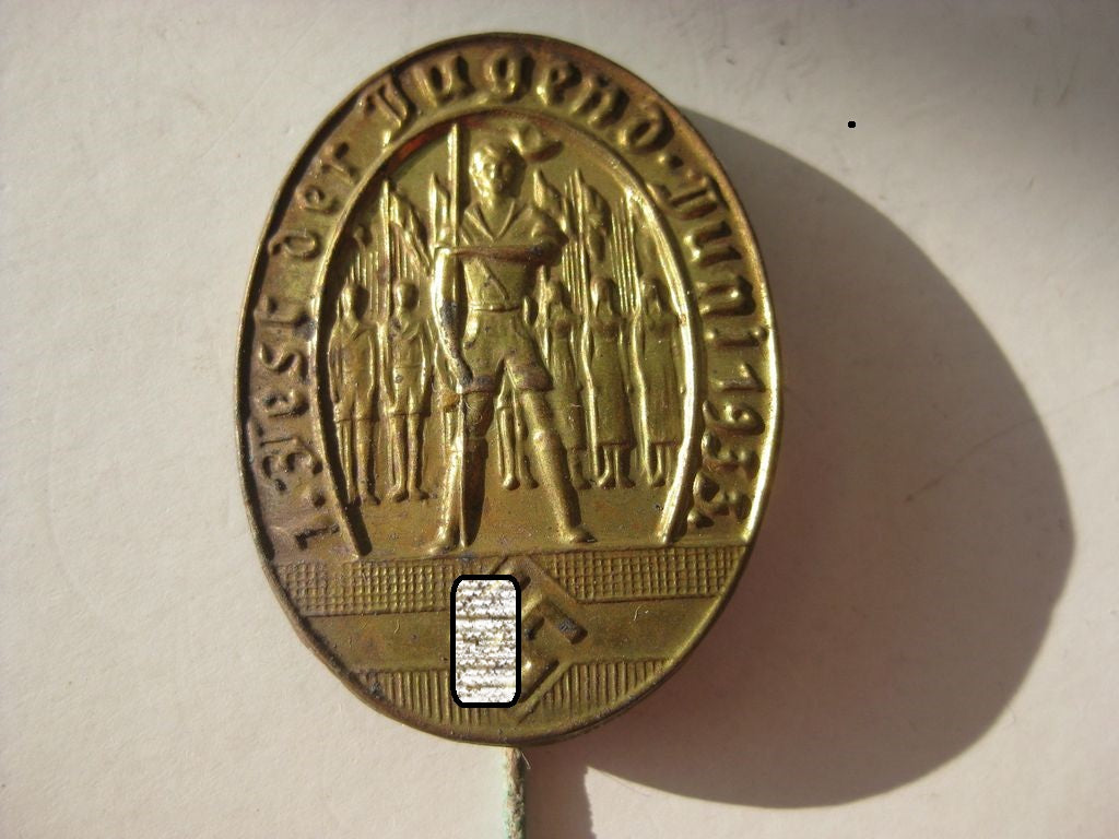 Veranstaltungsabzeichen Treffabzeichen Hitlerjugend (HJ) Abzeichen 1933