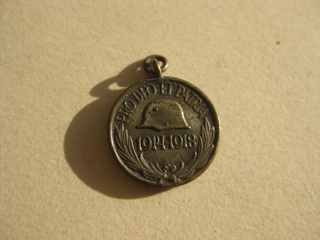 Miniatur ungarische Medaille Ungarn Erinnerungsmedaille für Frontkämpfer 1914 - 1918
