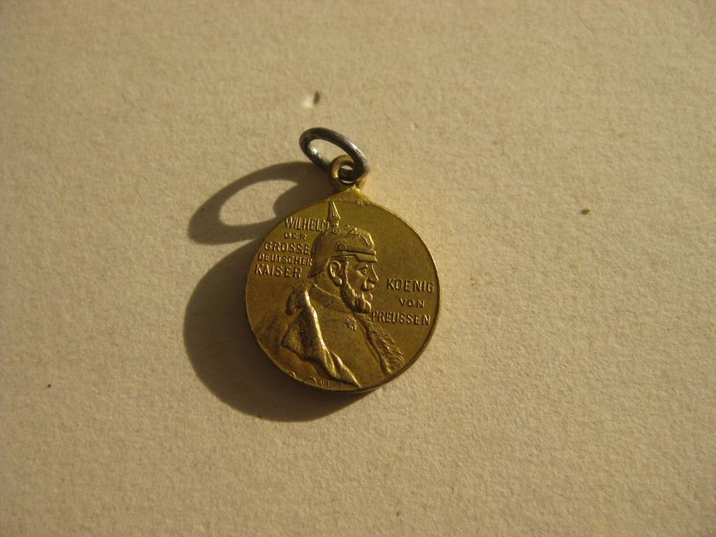 Miniatur Medaille 1897 Erinnerungsmedaille Kaiser Wilhelm I. Orden Kaiserreich Miniaturkettchen Miniaturkette Frackkette