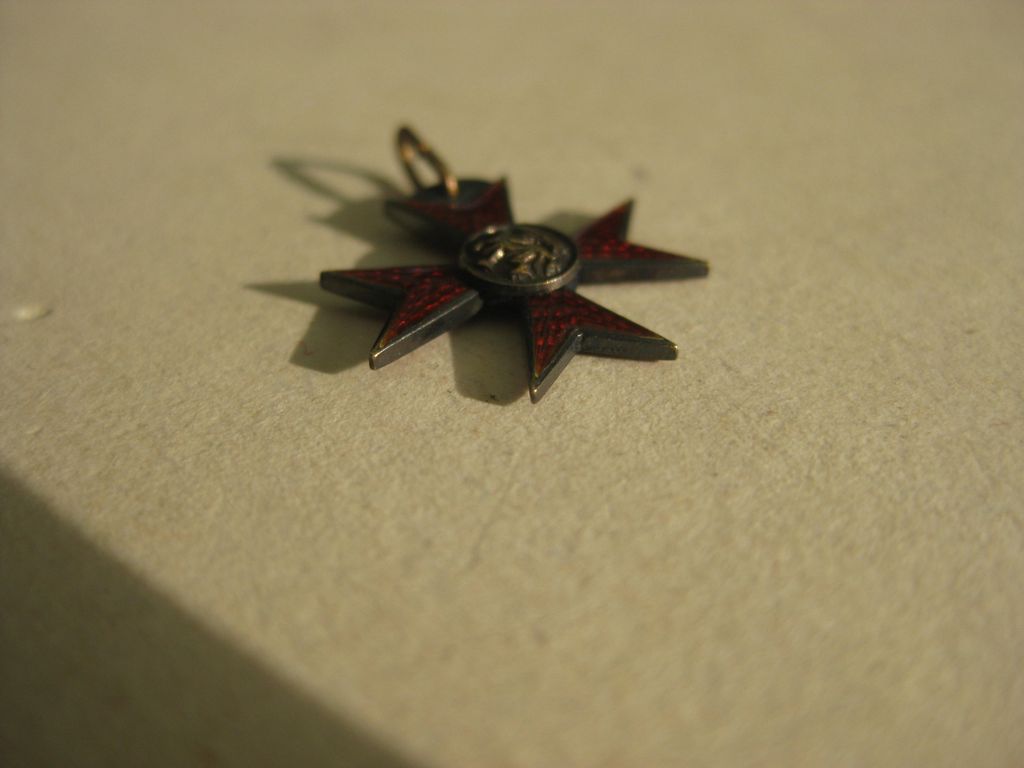 Miniatur Kreuz Mecklenburg - Schwerin Ritterkreuz Greifenorden Orden Kaiserreich Miniaturkettchen Miniaturkette Frackkette