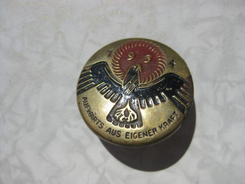 Abzeichen Aufwärts aus eigener Kraft Parteiabzeichen 1934